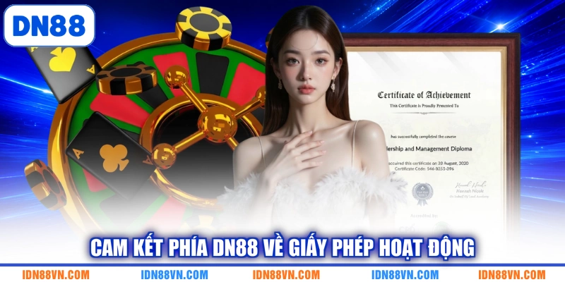 Cam kết phía DN88 về giấy phép hoạt động