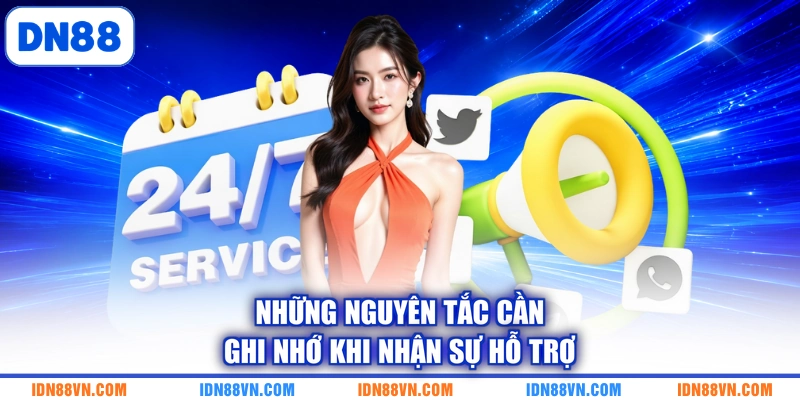 Những nguyên tắc cần ghi nhớ khi nhận sự hỗ trợ